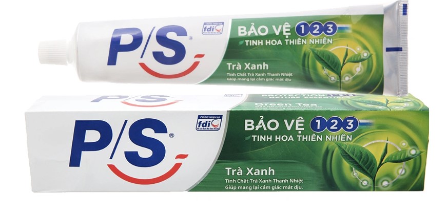Kem đánh răng P/S trà xanh 180g